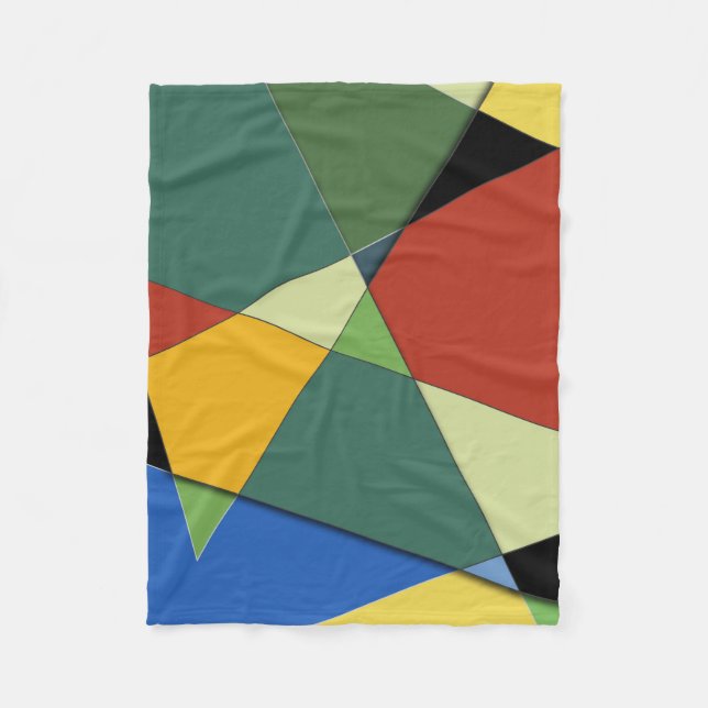 Abstract #323 fleece blanket (Front)