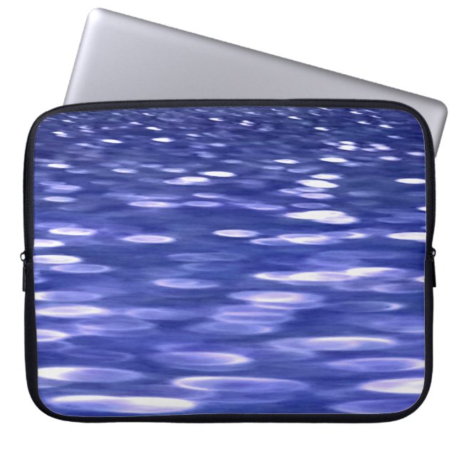 Abstract #3: Blue shimmer Laptop Sleeve (Front)