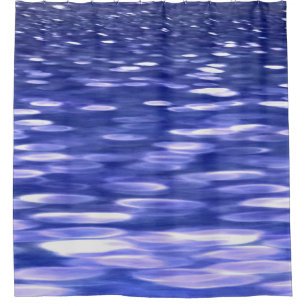 Abstract #3: Blue shimmer Shower Curtain