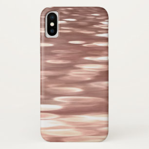 Abstract #3: Copper Rose Gold shimmer iPhone X Case