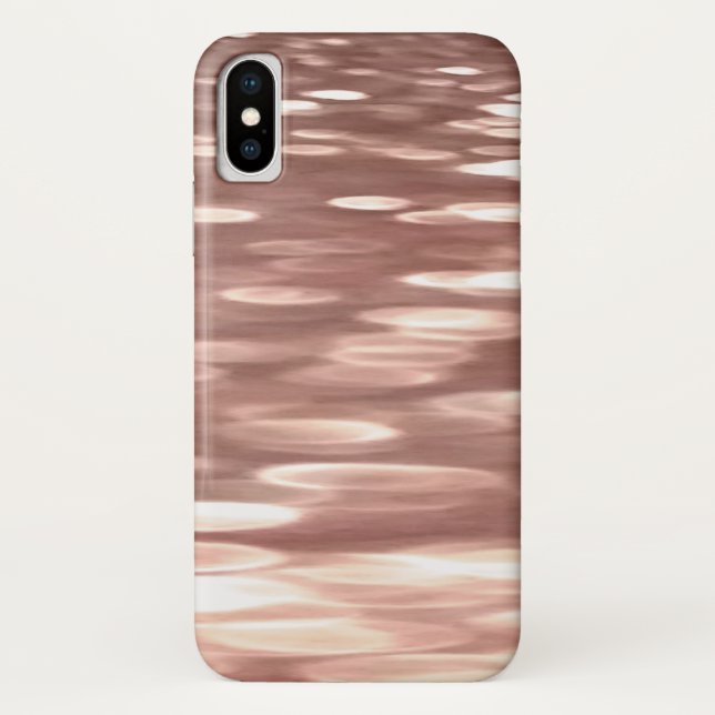 Abstract #3: Copper Rose Gold shimmer Case-Mate iPhone Case (Back)