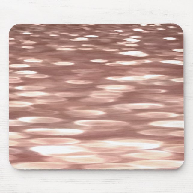 Abstract #3: Copper Rose Gold shimmer Mouse Pad (Front)