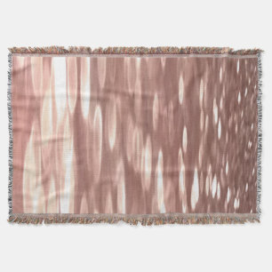 Abstract #3: Copper Rose Gold shimmer Throw Blanket
