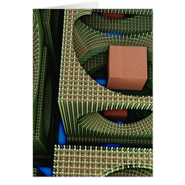 Abstract 3-D card without text (Front)