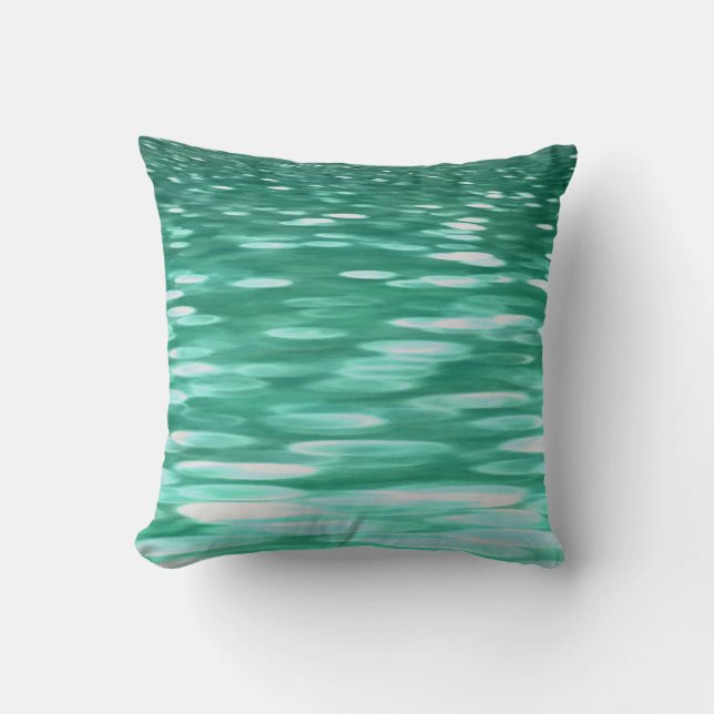 Abstract #3: Green Shimmer Cushion (Front)