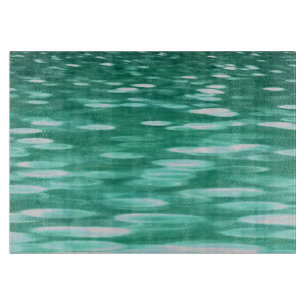 Abstract #3: Green Shimmer Cutting Board