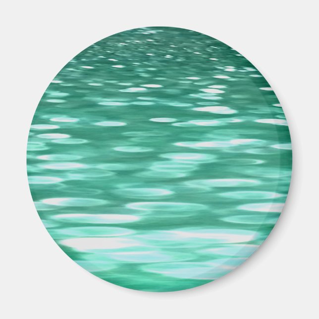 Abstract #3: Green Shimmer Magnet (Front)