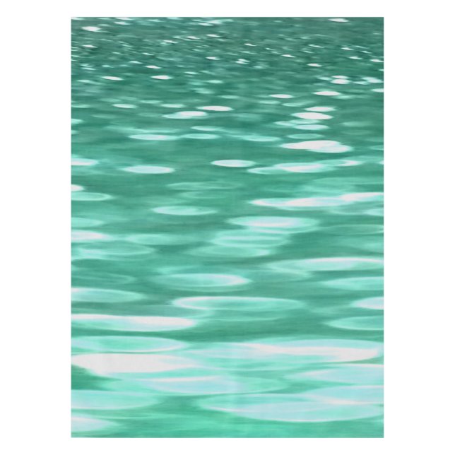 Abstract #3: Green Shimmer Tablecloth (Front)