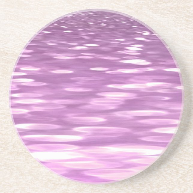 Abstract #3: Lilac Shimmer Coaster (Front)