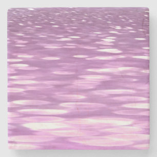 Abstract #3: Lilac Shimmer Stone Coaster