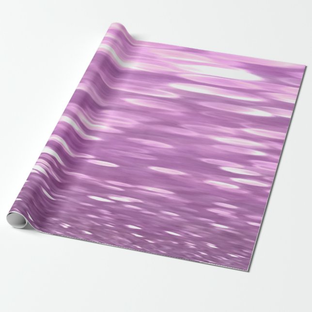 Abstract #3: Lilac Shimmer Wrapping Paper (Unrolled)
