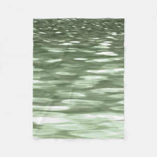 Abstract #3: Olive green blur Fleece Blanket