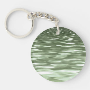 Abstract #3: Olive green blur Key Ring