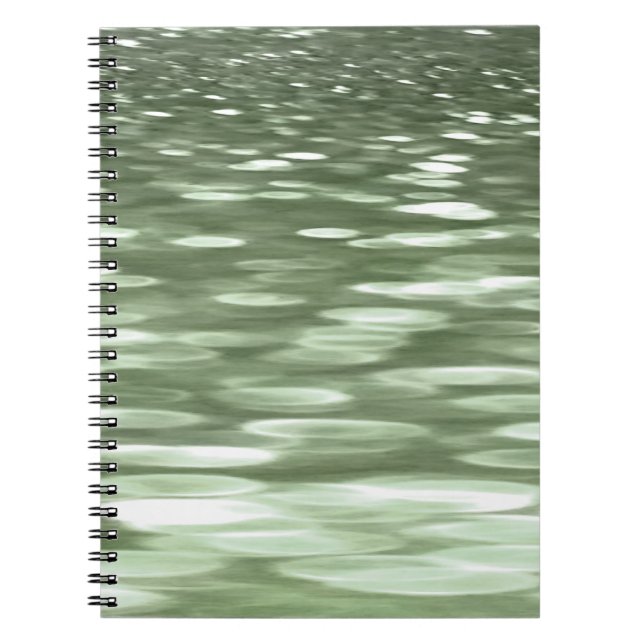 Abstract #3: Olive green blur Notebook (Front)