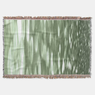 Abstract #3: Olive green blur Throw Blanket