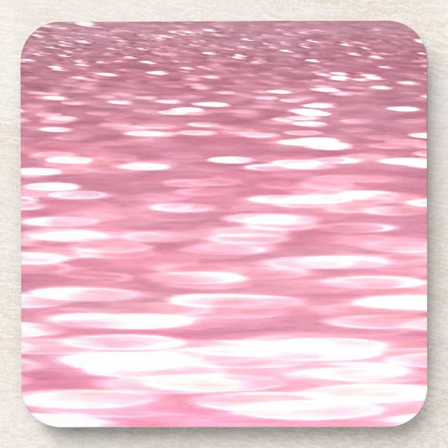 Abstract #3: Pink shimmer Coaster (Front)
