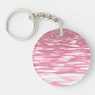 Abstract #3: Pink shimmer Key Ring