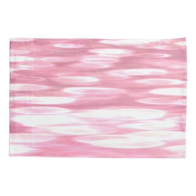 Abstract #3: Pink shimmer Pillowcase (Back)