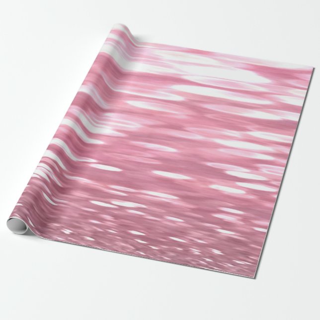 Abstract #3: Pink shimmer Wrapping Paper (Unrolled)