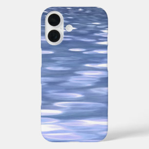 Abstract #3: Powder blue shimmer iPhone 16 Case