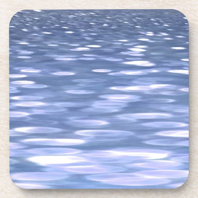 Abstract #3: Powder blue shimmer Coaster (Front)
