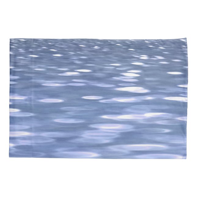 Abstract #3: Powder blue shimmer Pillowcase (Back)
