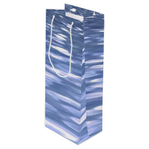 Abstract #3: Powder blue shimmer Wine Gift Bag