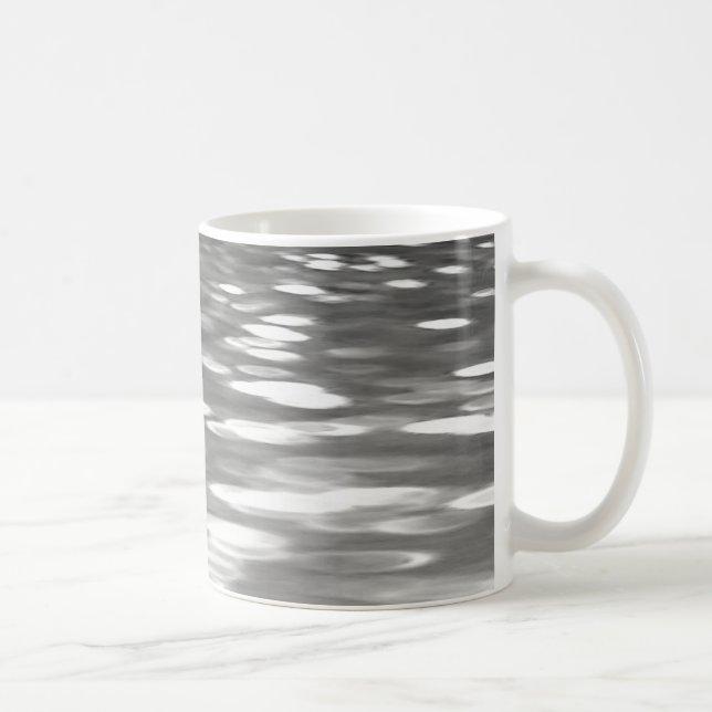 Abstract #3: Silver gray shimmer Coffee Mug (Right)