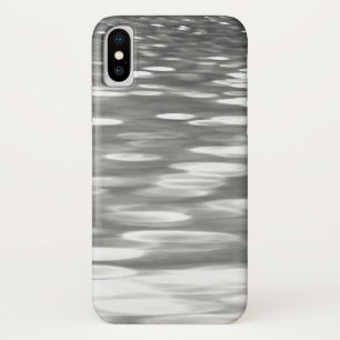 Abstract #3: Silver grey shimmer iPhone X Case