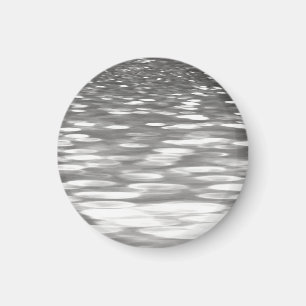 Abstract #3: Silver grey shimmer Magnet
