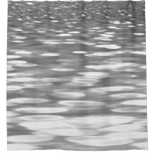 Abstract #3: Silver grey shimmer Shower Curtain