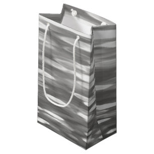 Abstract #3: Silver grey shimmer Small Gift Bag