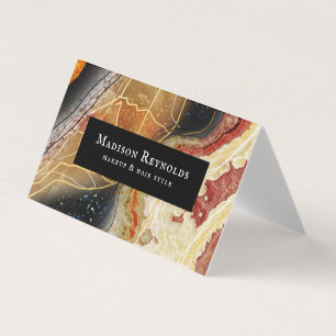 Abstract 3D Deep Marble Business Card