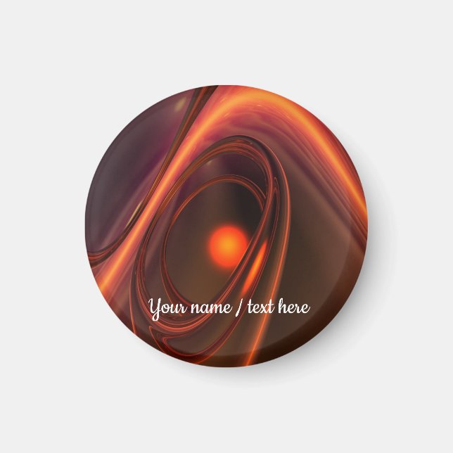 Abstract 3d Design, soft shapes and reflections Magnet (Front)