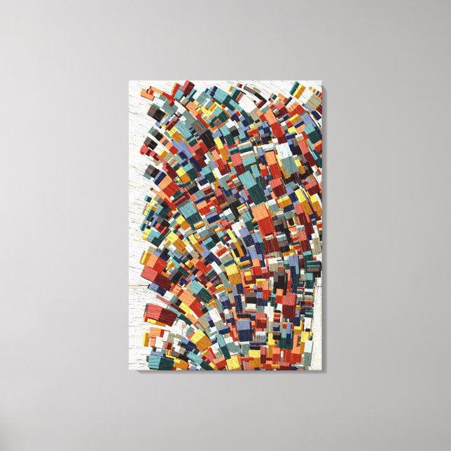Abstract 3D Geometric Pattern  Canvas Print (Front)