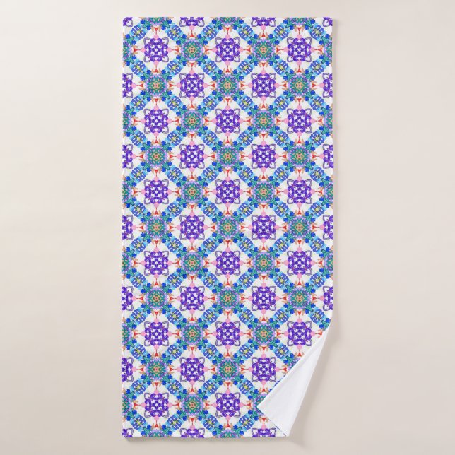 Abstract 3D Illustration of Modern Pattern3d illus Bath Towel (Bath Towel)