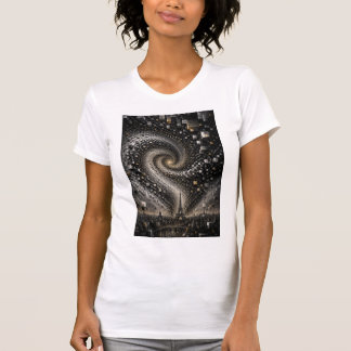 Abstract 3D Micro Mosaic Vortex | Luxury Geometric T-Shirt