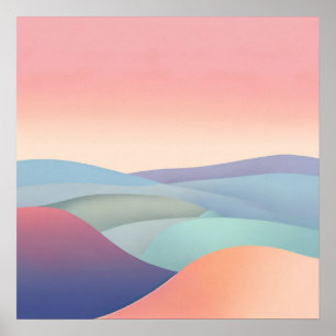 Abstract 3D Minimalist Art for Wall Poster