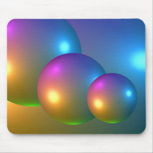 Abstract 3d Spheres Mouse Pad