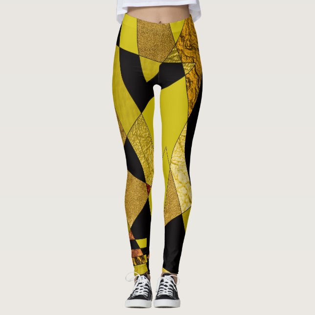 Abstract #508 leggings (Front)