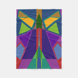 Abstract #577 fleece blanket