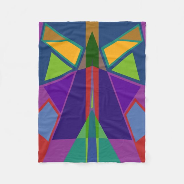 Abstract #577 fleece blanket (Front)
