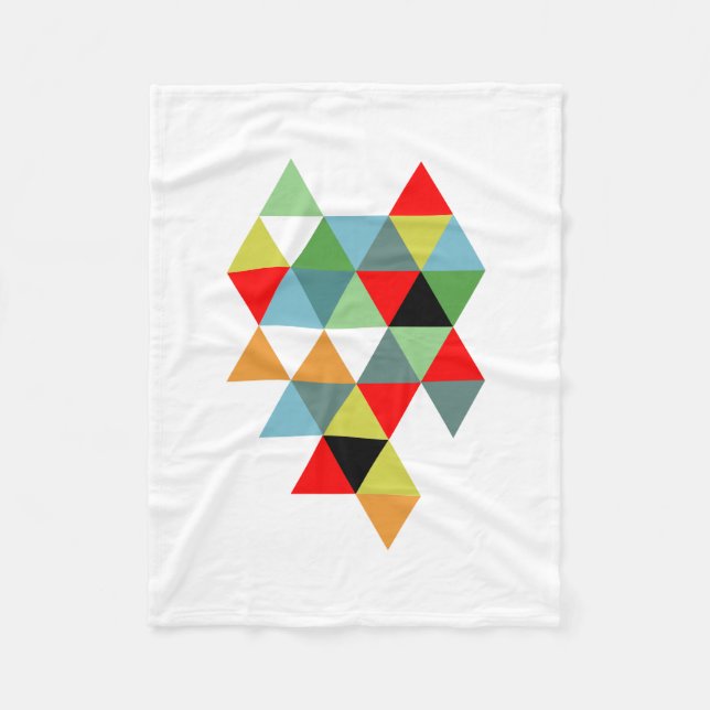 Abstract #593 fleece blanket (Front)