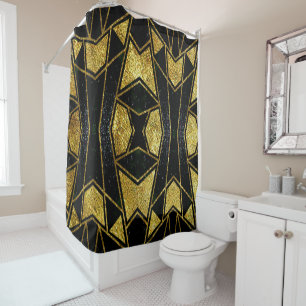 Abstract #639 shower curtain