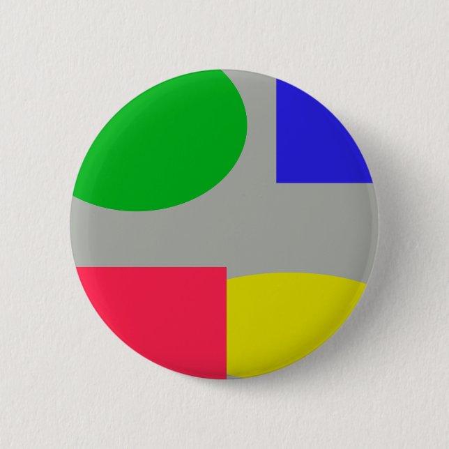 Abstract 6 Cm Round Badge (Front)