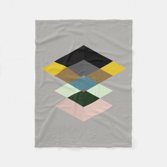 Abstract #709 fleece blanket (Front)