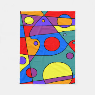 Abstract #71 fleece blanket