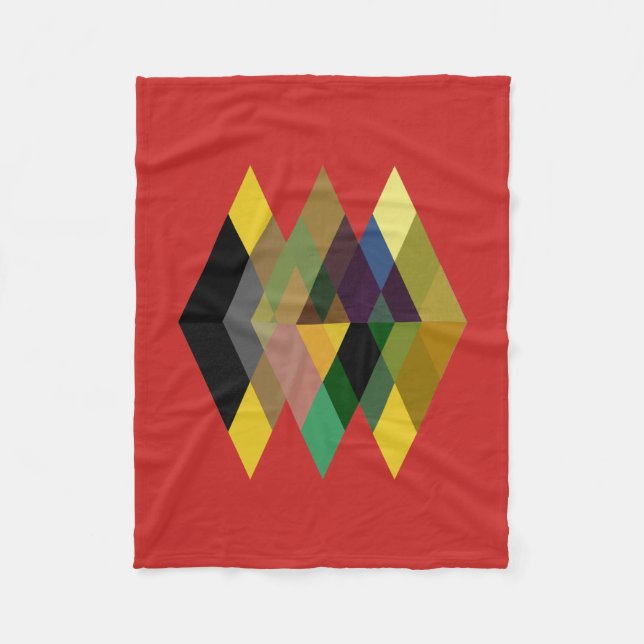 Abstract #726 fleece blanket (Front)