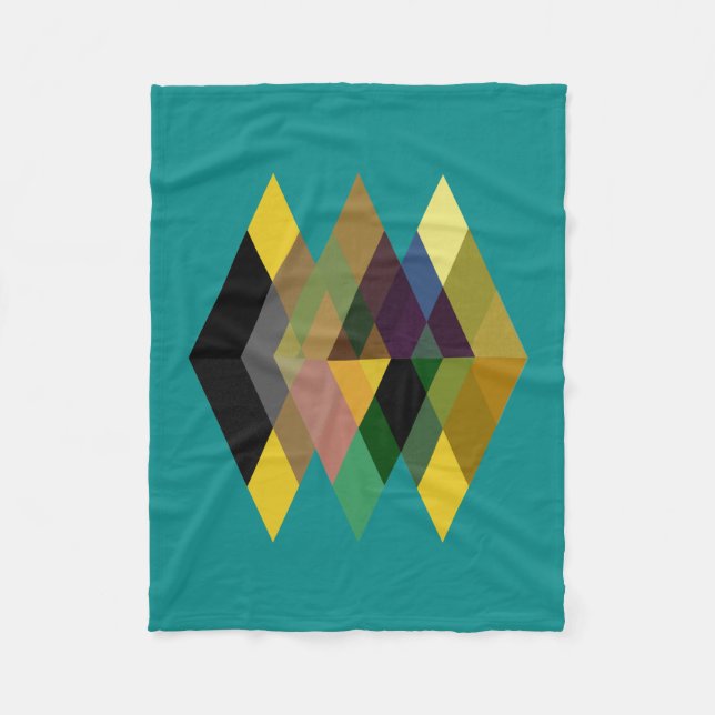 Abstract #726 fleece blanket (Front)