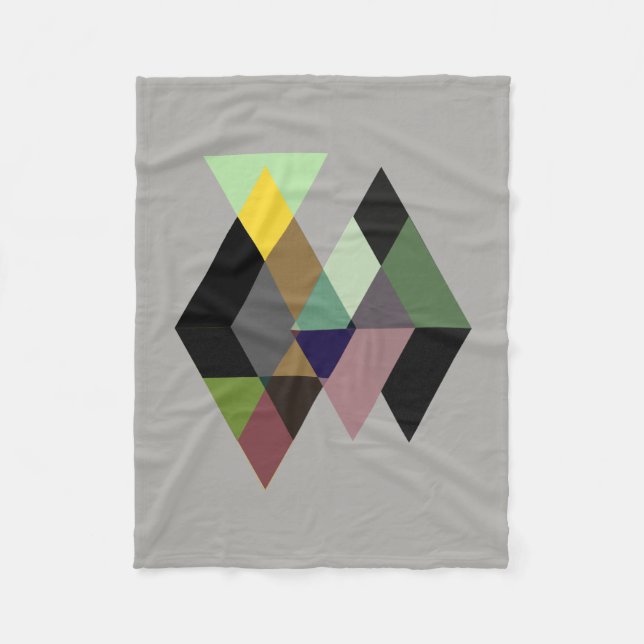 Abstract #729 fleece blanket (Front)